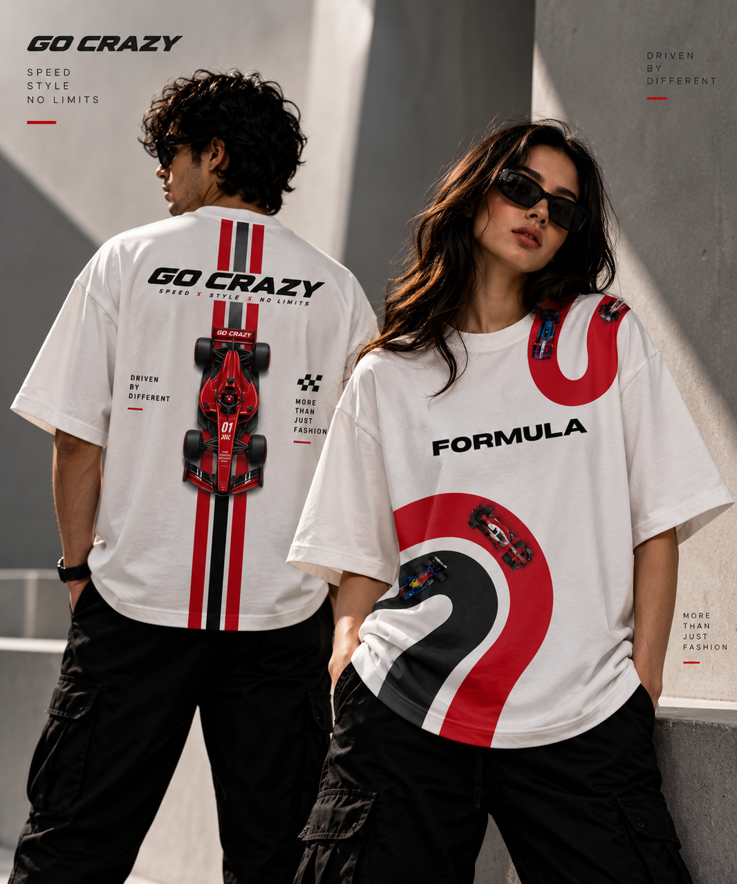 Red Racing Horse Oversized T-Shirt | Unleavables