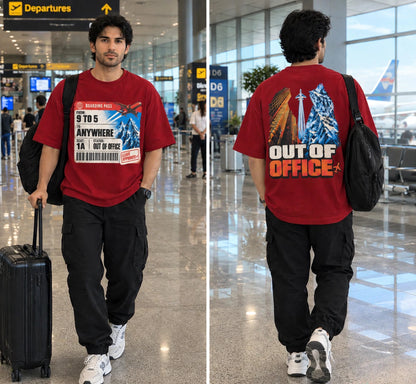 Unleavables Oversized Out of Office T-shirt Unisex