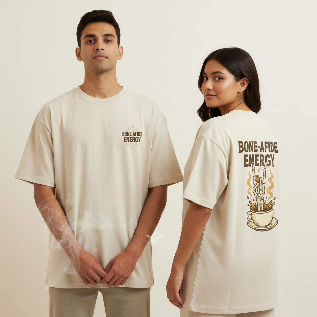 Bone-afide Energy | Coffee Lover Oversized T-shirt