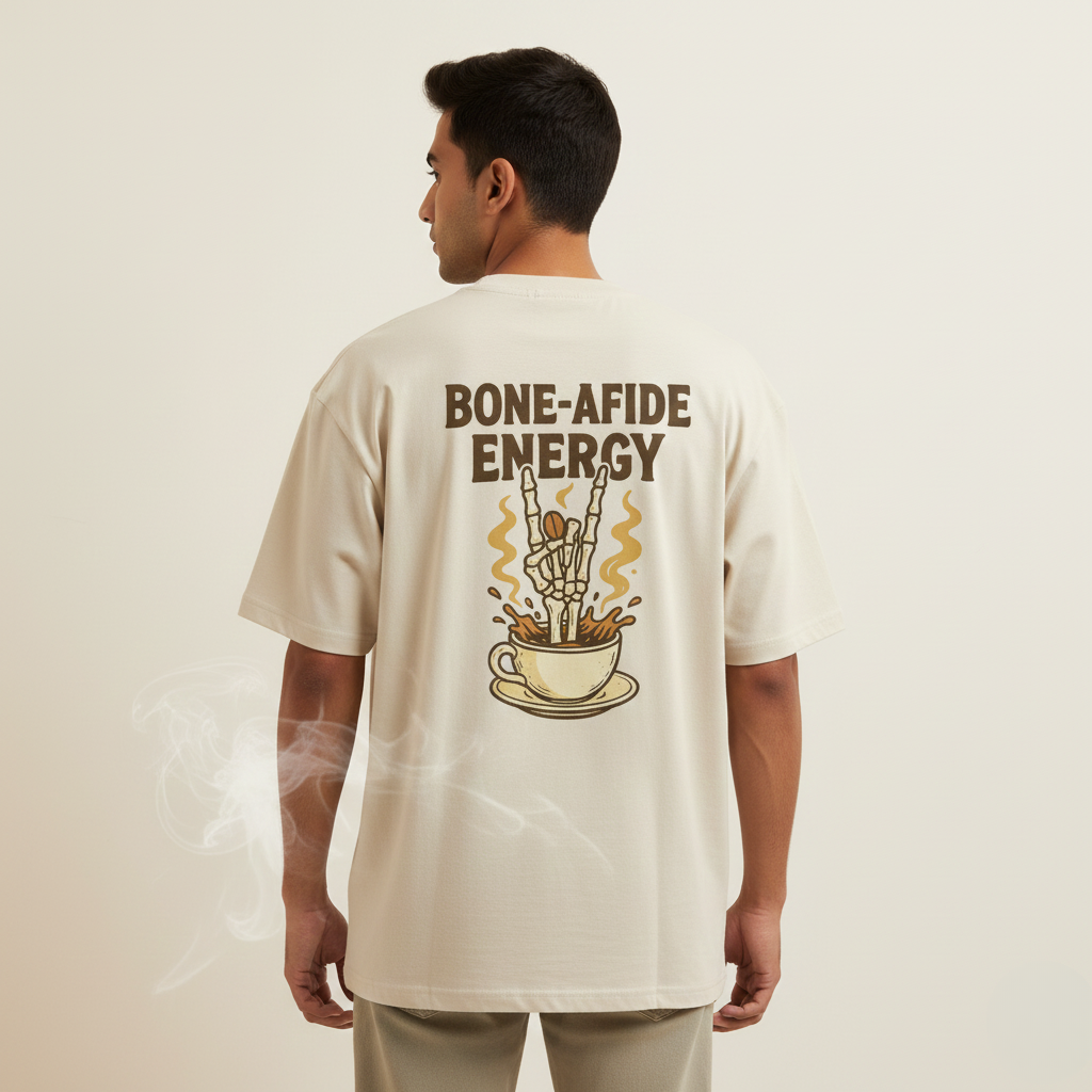 Bone-afide Energy | Coffee Lover Oversized T-shirt