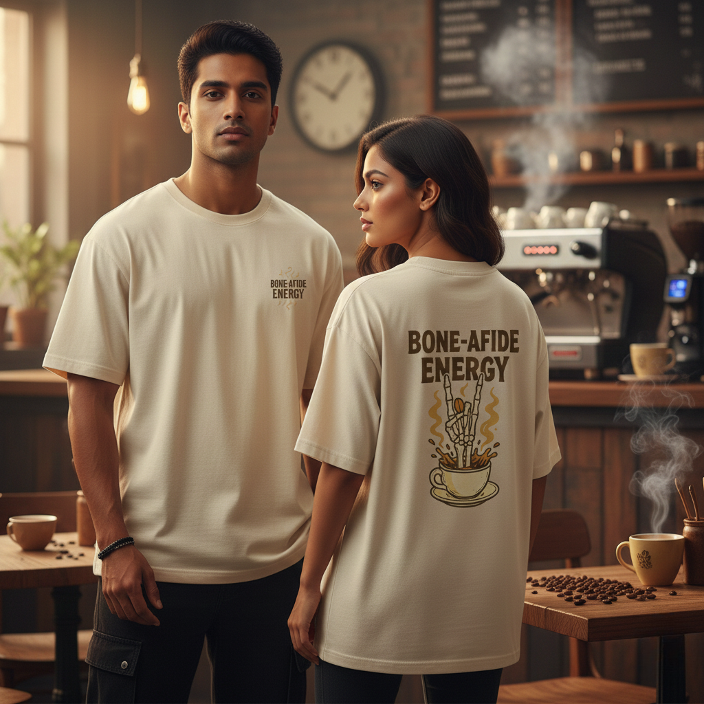 Bone-afide Energy | Coffee Lover Oversized T-shirt