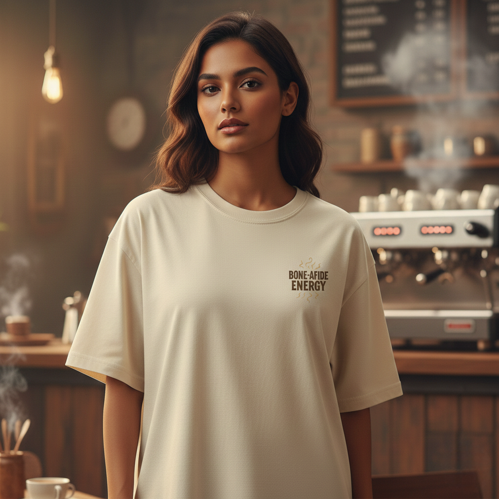 Bone-afide Energy | Coffee Lover Oversized T-shirt