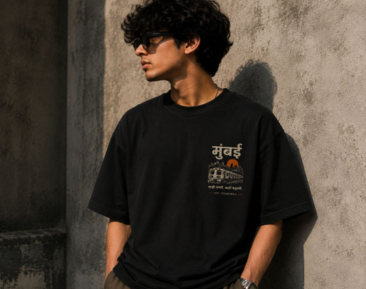 Mumbai local oversized cotton tee