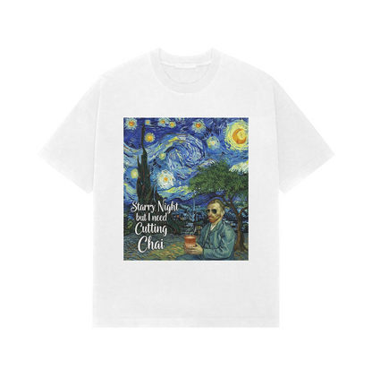 Van Gogh - Unleavables | Oversized T-Shirt| Chai Lovers | Unisex | 100% Cotton