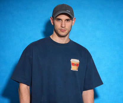 Unleavable “Emotionally Dependent on Coffee” Premium Oversized T-Shirt