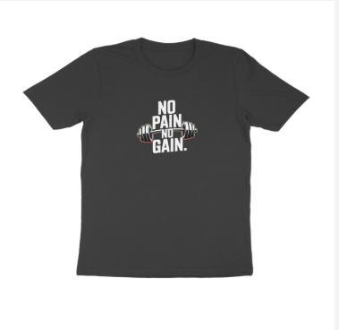 GYM T shirt - Printed No Pain No Gain