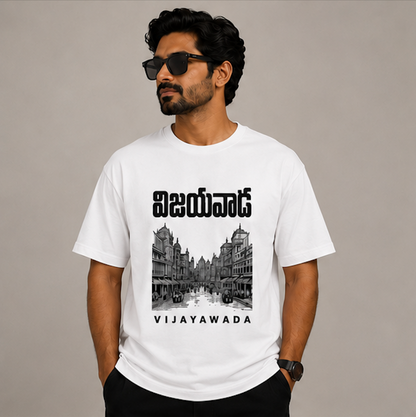 Vijayawada Telgu Typo Round Neck