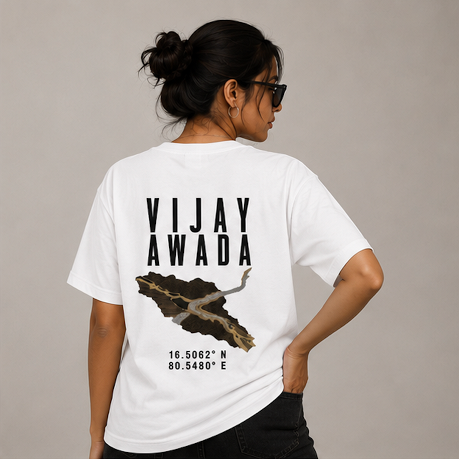 Vijayawada Telgu Typo Round Neck