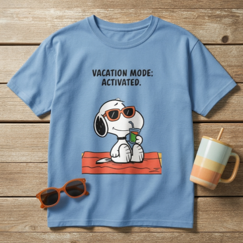 Vacation Mode Activated Graphic Oversized T-Shirt