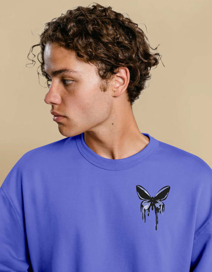 GardenDrift Butterfly Oversized Graphic Tee – Aesthetic Streetwear | Unisex | Oversized Tshirt | 100% Cotton