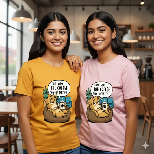 Unleavables Coffee Lovers Women's Regular T-shirt | 100% Cotton | Comfortable T-shirts with Breathable fabric