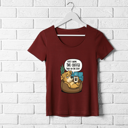 Unleavables Coffee Lovers Women's Regular T-shirt | 100% Cotton | Comfortable T-shirts with Breathable fabric
