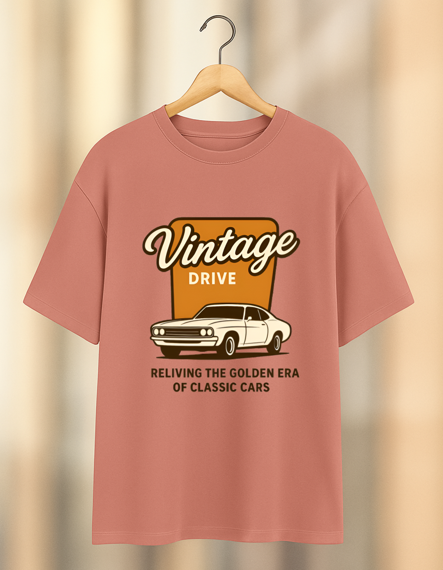 Unleavables | Vintage Car Oversized T-shirt | Unisex T-shirt | 100%cotton
