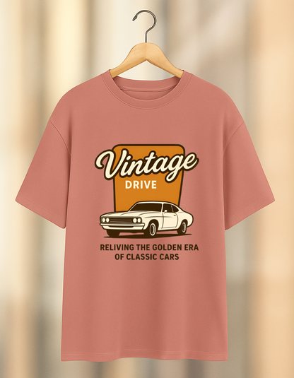 Unleavables | Vintage Car Oversized T-shirt | Unisex T-shirt | 100%cotton
