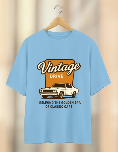 Unleavables | Vintage Car Oversized T-shirt | Unisex T-shirt | 100%cotton