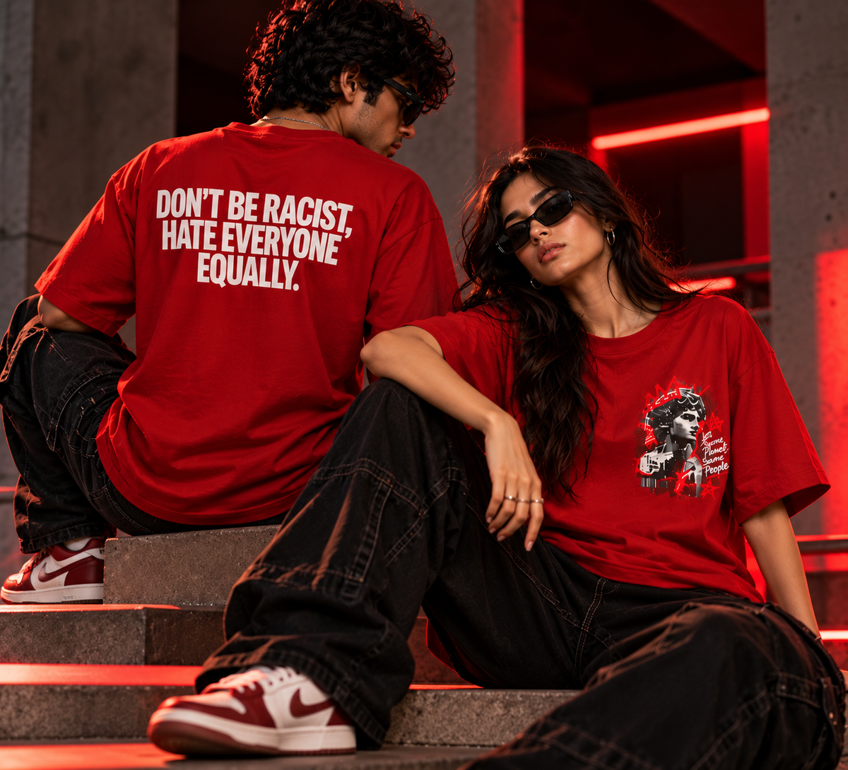 Same Planet Unisex Oversized T-Shirt