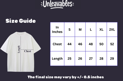 Unleavables Premium Black Oversized Hoodie for Men and Women | 100% Cotton