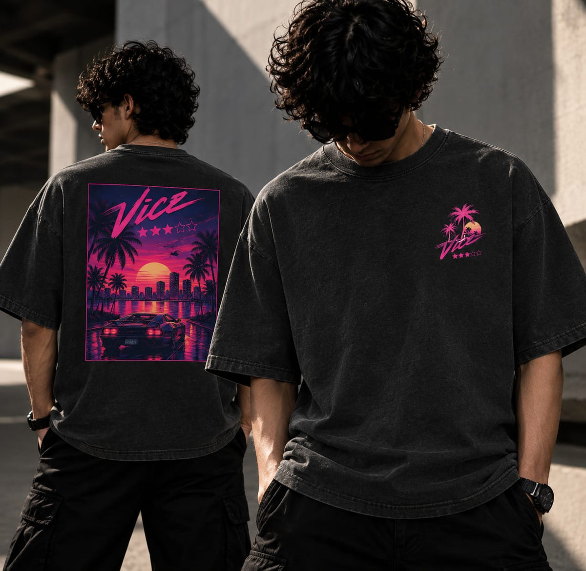 Oversized Gta Vc T-Shirt | Unisex Streetwear