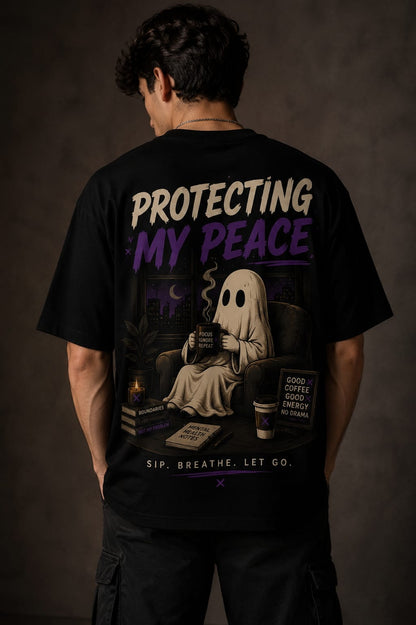 Cozy Ghost Aesthetic Unleavables Tee – Good Coffee Good Energy