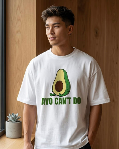 Unleavables "Avo Can't Do" Lazy Avocado Oversized T-Shirt
