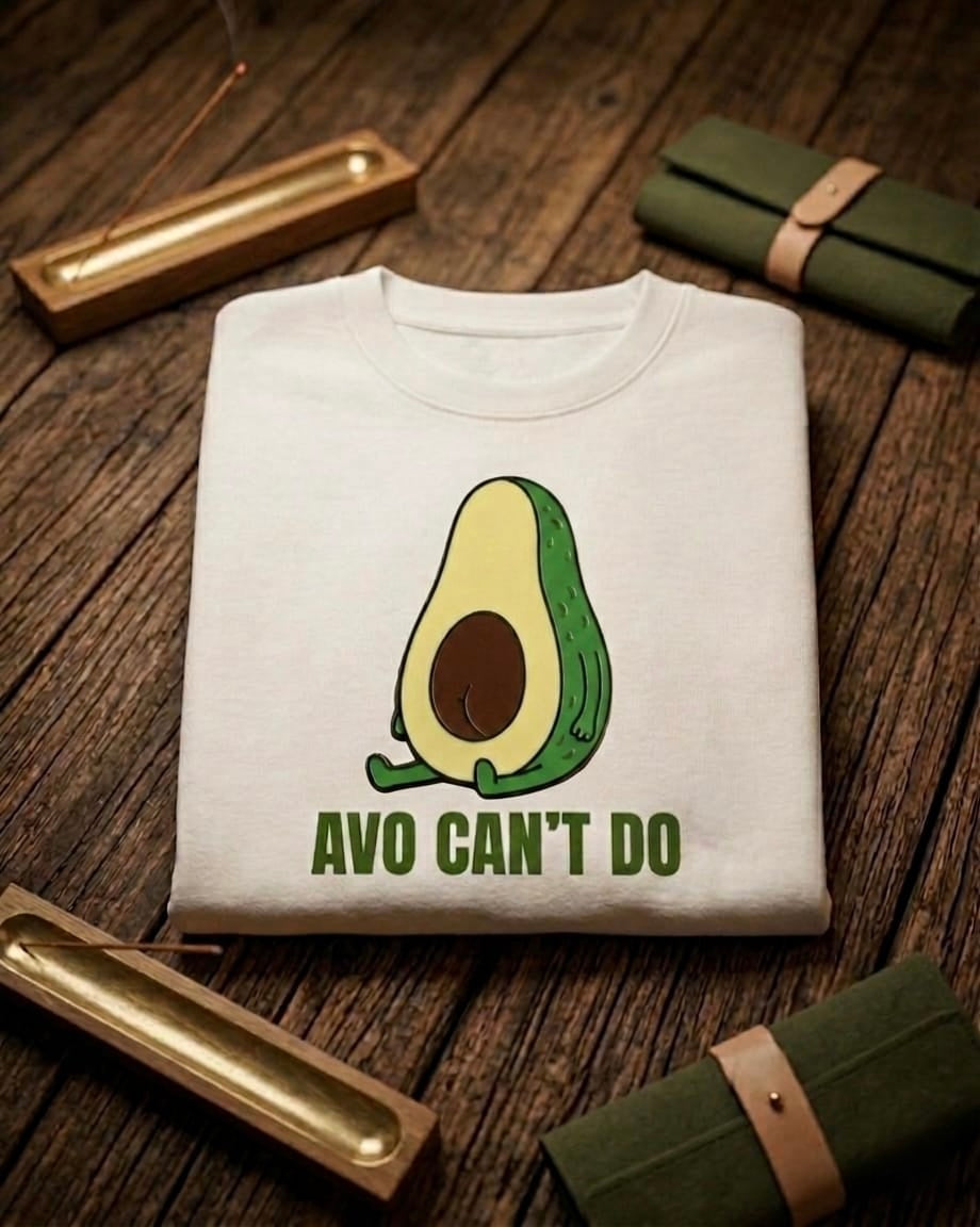 Unleavables "Avo Can't Do" Lazy Avocado Oversized T-Shirt
