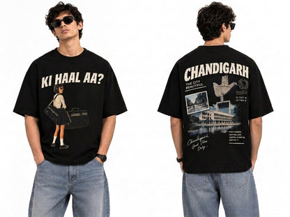 Chandigarh Streetwear Graphic Oversized T-Shirt