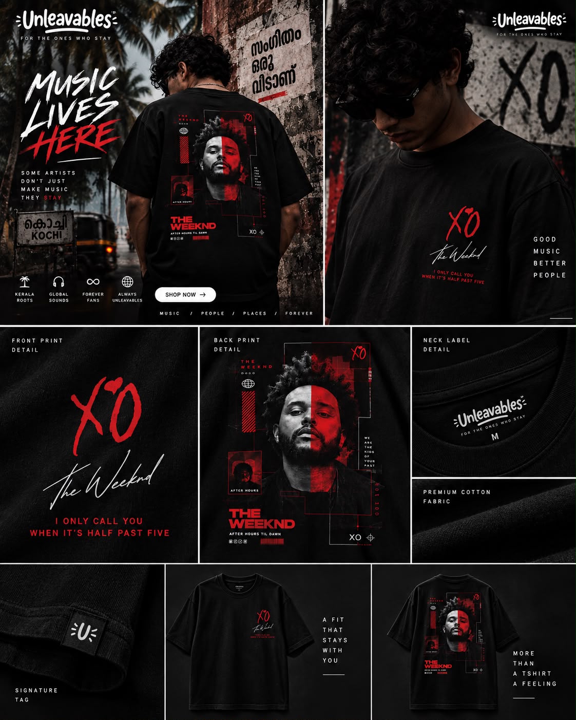 The Weeknd XO Graphic Oversized T-Shirt