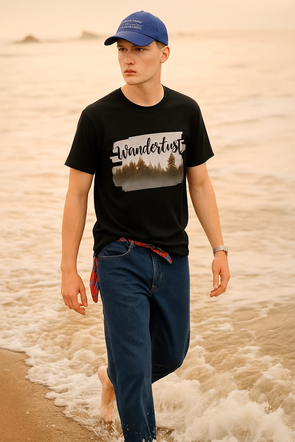 Unleavables Mens Travel Enthusiasts Graphic T-Shirt | 100% Combed Cotton, Round Neck Tee