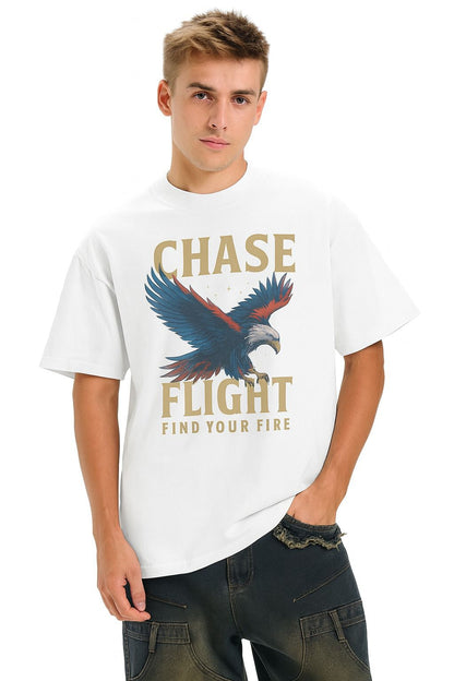 Skybound Spirit Oversized Eagle Tee | Streetwear Essential | Unisex | 100% Cotton