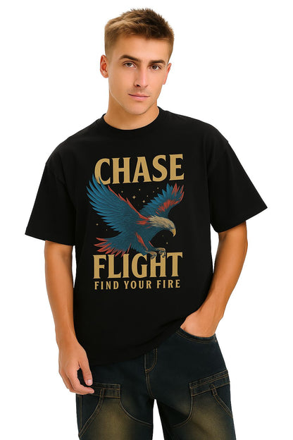Skybound Spirit Oversized Eagle Tee | Streetwear Essential | Unisex | 100% Cotton
