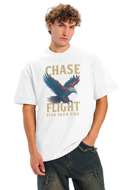 Skybound Spirit Oversized Eagle Tee | Streetwear Essential | Unisex | 100% Cotton