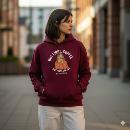 Coffee Lover – Minimal Graphic Hoodie | 100% Cotton | Unleavable Comfort