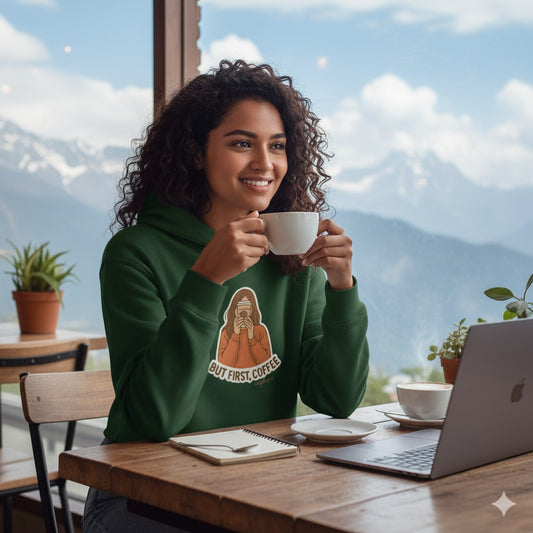 Coffee Lover – Minimal Graphic Hoodie | 100% Cotton | Unleavable Comfort