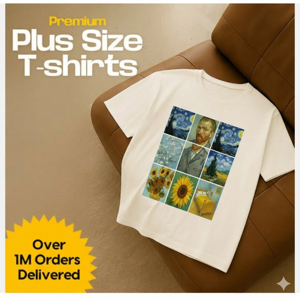 Luxury Van Gogh Premium Oversized T-Shirt