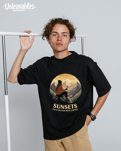 Unleavables | Travel & Coffee T-Shirt | Regular Unisex | 100% Cotton