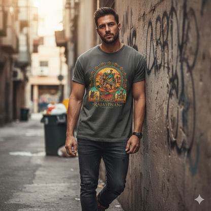 The Rajasthan Majesty T-Shirt | Heritage-Inspired Fashion Clothing
