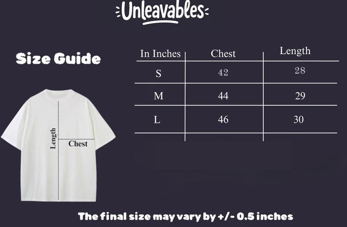 Unbothered Club Oversized Cool T Shirt for Men | Best Gifts for Friends | 100% Cotton | Funny & Witty T-shirt | Streetwear Style