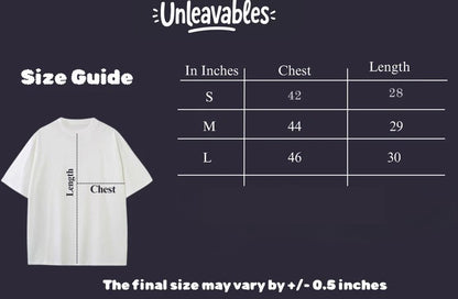 Unbothered Club Oversized Cool T Shirt for Men | Best Gifts for Friends | 100% Cotton | Funny & Witty T-shirt | Streetwear Style