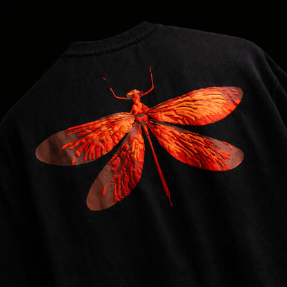 Unleavables Premium Oversized T-Shirt| Dragonfly| Streetwear| 100% Cotton | Unisex