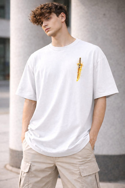 Zenitsu Demon Slayer Tshirt for Men| Stylish Anime Tshirt| Men's Graphic Tshirt| Oversized Tshirt