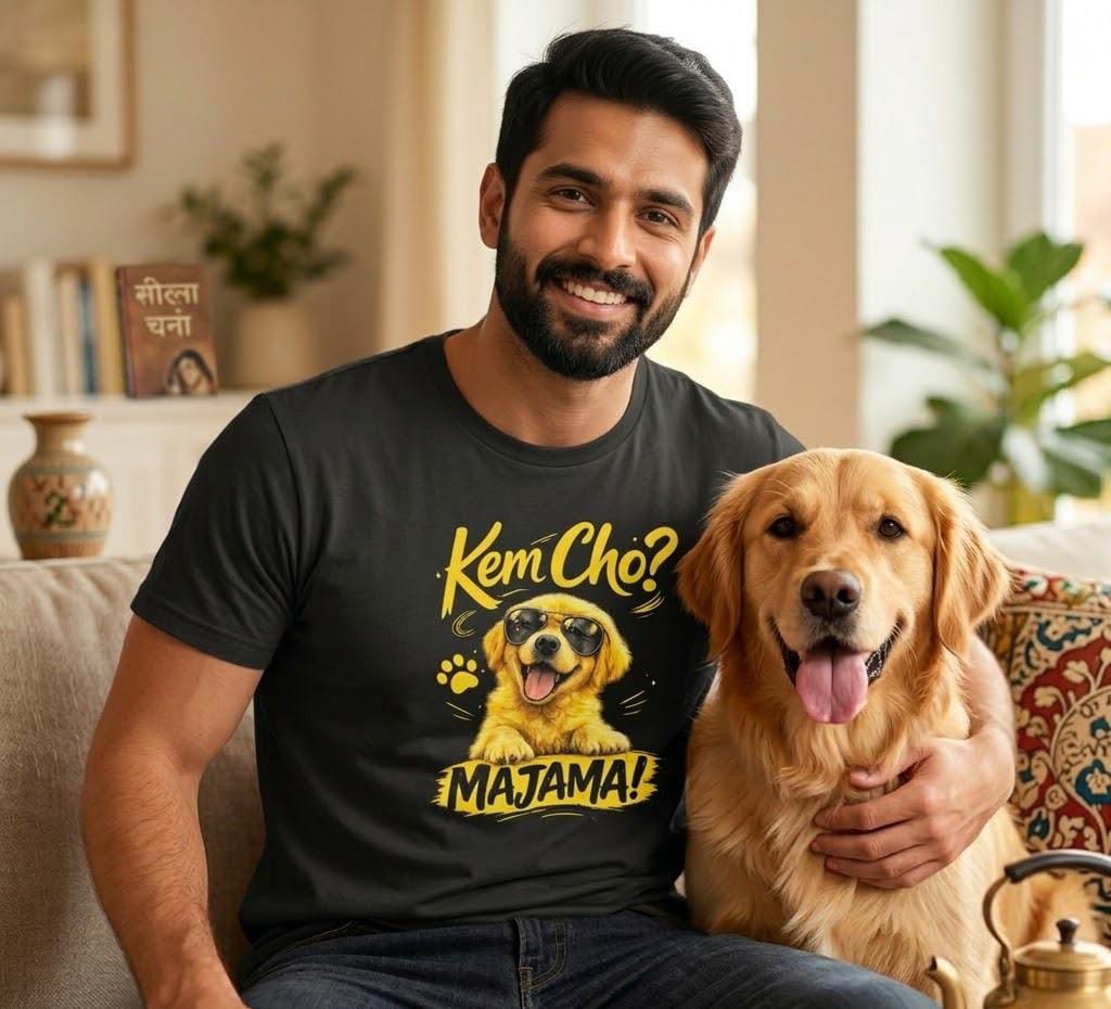 Unleavables Kemcho Majama Unisex T-Shirt – Premium 100% Cotton Tee for Dog Lovers