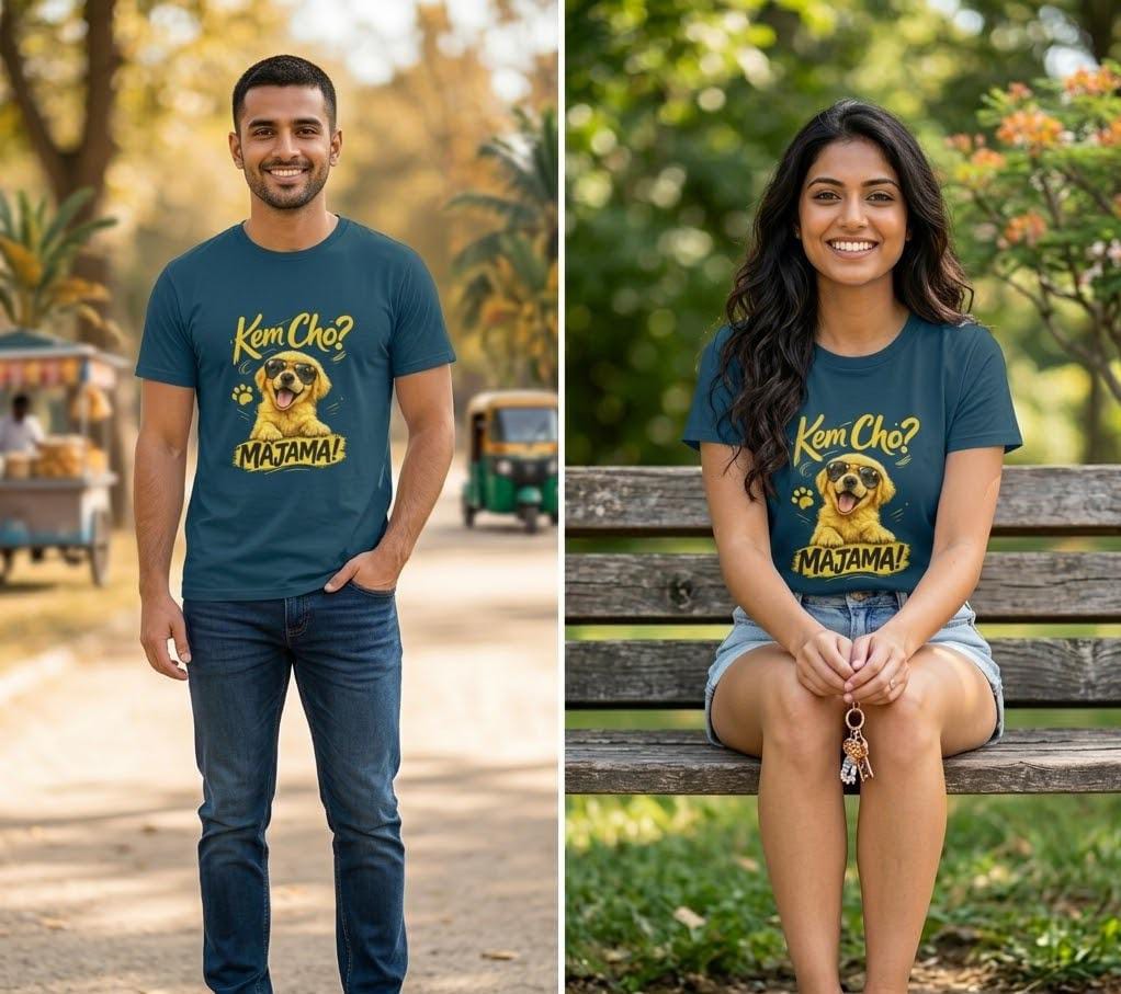Unleavables Kemcho Majama Unisex T-Shirt – Premium 100% Cotton Tee for Dog Lovers
