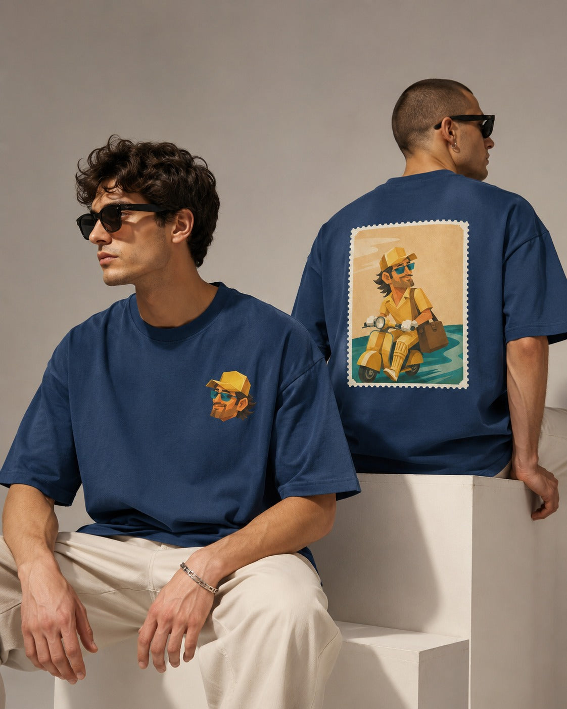 Captain Cool, Thala for a reason CSK Vibe Oversized Graphic T-Shirt | 100% Cotton 220 GSM Heavyweight Graphic T-Shirt | Baggy Drop Shoulder Fit