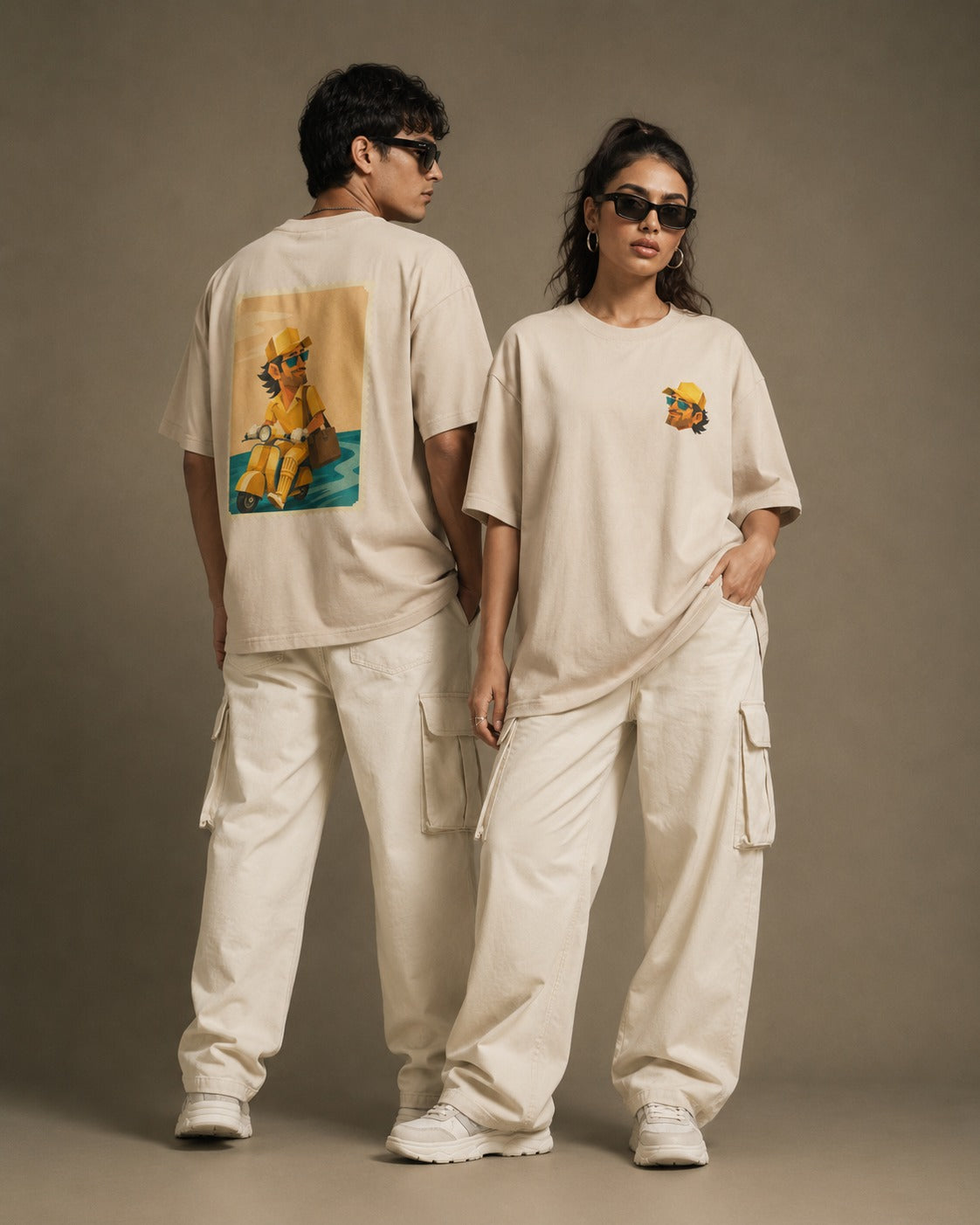 Captain Cool, Thala for a reason CSK Vibe Oversized Graphic T-Shirt | 100% Cotton 220 GSM Heavyweight Graphic T-Shirt | Baggy Drop Shoulder Fit