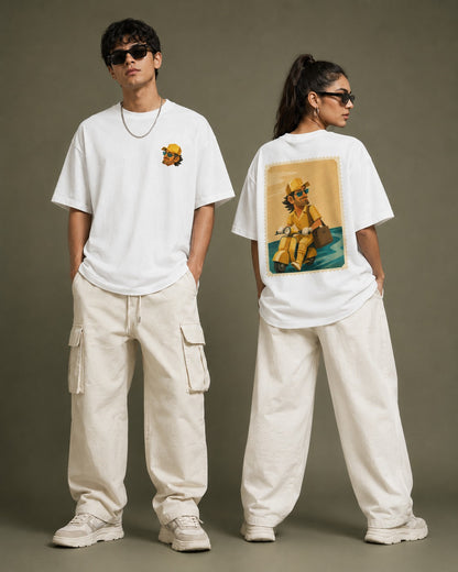 Captain Cool, Thala for a reason CSK Vibe Oversized Graphic T-Shirt | 100% Cotton 220 GSM Heavyweight Graphic T-Shirt | Baggy Drop Shoulder Fit