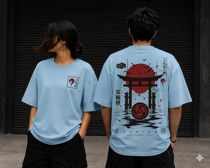 Unleaveables Oversized Fit Men's T-Shirt | Japanese Graphic Print Tee | Loose Fit Streetwear 100% Cotton