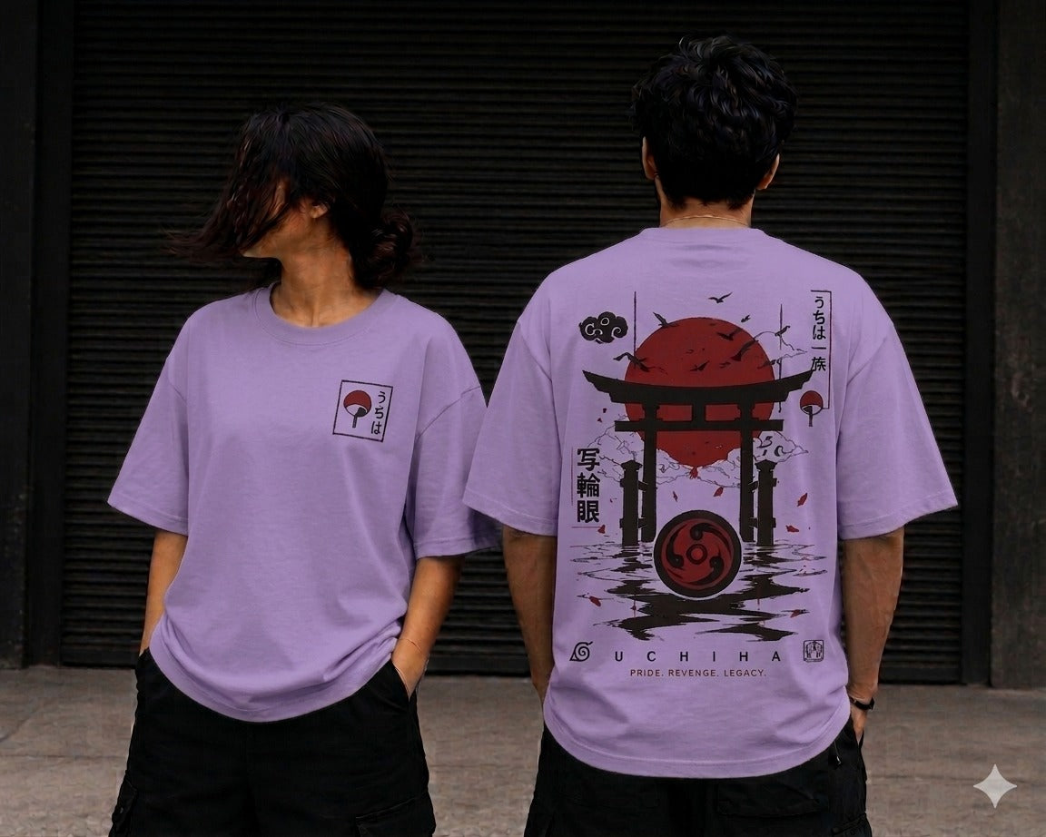 Unleaveables Oversized Fit Men's T-Shirt | Japanese Graphic Print Tee | Loose Fit Streetwear 100% Cotton