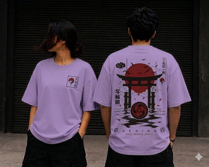 Unleaveables Oversized Fit Men's T-Shirt | Japanese Graphic Print Tee | Loose Fit Streetwear 100% Cotton