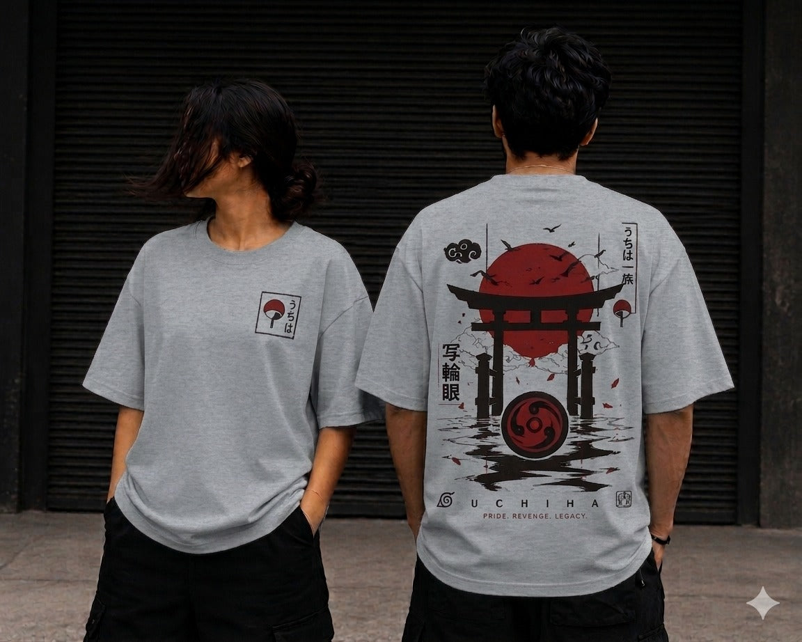 Unleaveables Oversized Fit Men's T-Shirt | Japanese Graphic Print Tee | Loose Fit Streetwear 100% Cotton