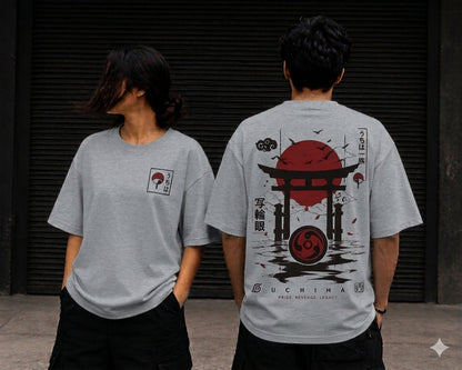 Unleaveables Oversized Fit Men's T-Shirt | Japanese Graphic Print Tee | Loose Fit Streetwear 100% Cotton